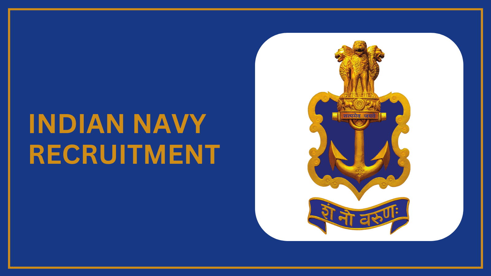 Join indian navy REcruitment